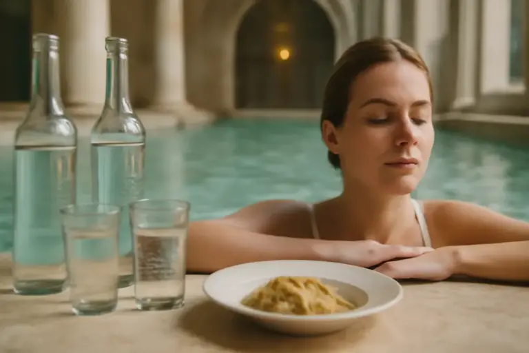 La scelta tra acqua liscia o frizzante alle terme: come influenza la digestione