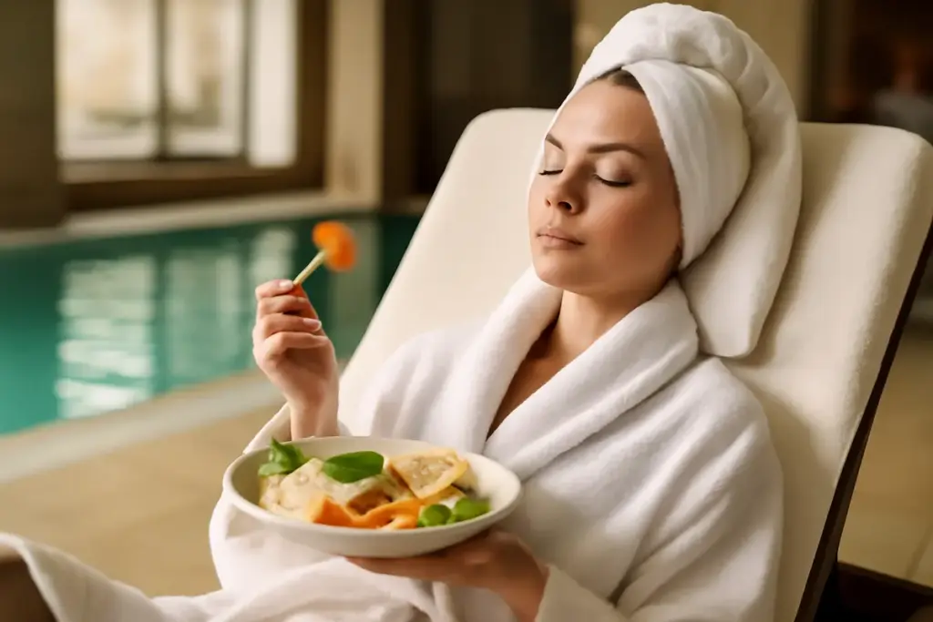 Alimentazione e terme: cosa mangiare prima di un trattamento per favorire il relax